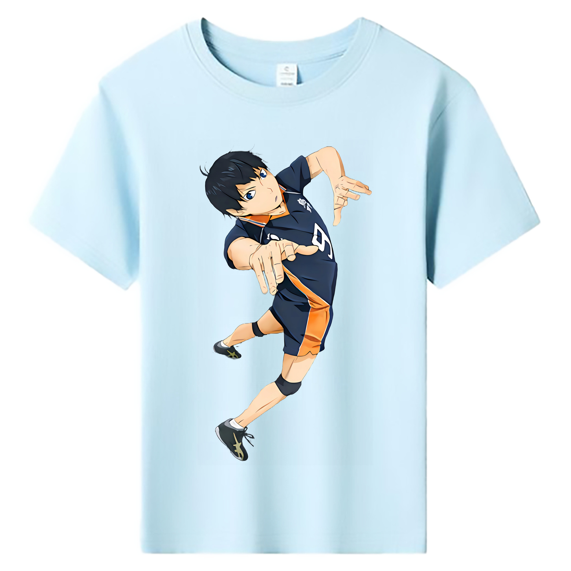 （画像用） ハイキュー!! Haikyu!! 綿100％キッズTシャツ（フロントプリント）